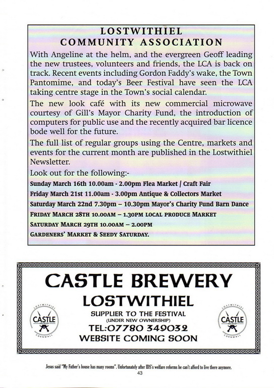 2014 (11th) Beer Festival Programme Page 43